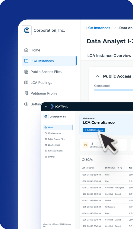 LCA Trail enterprise dashboard