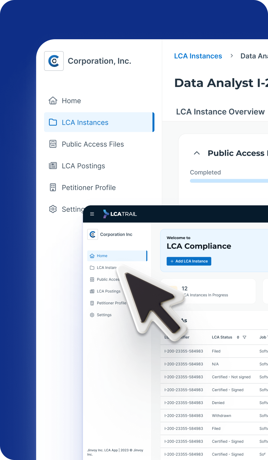 LCA Trail enterprise dashboard
