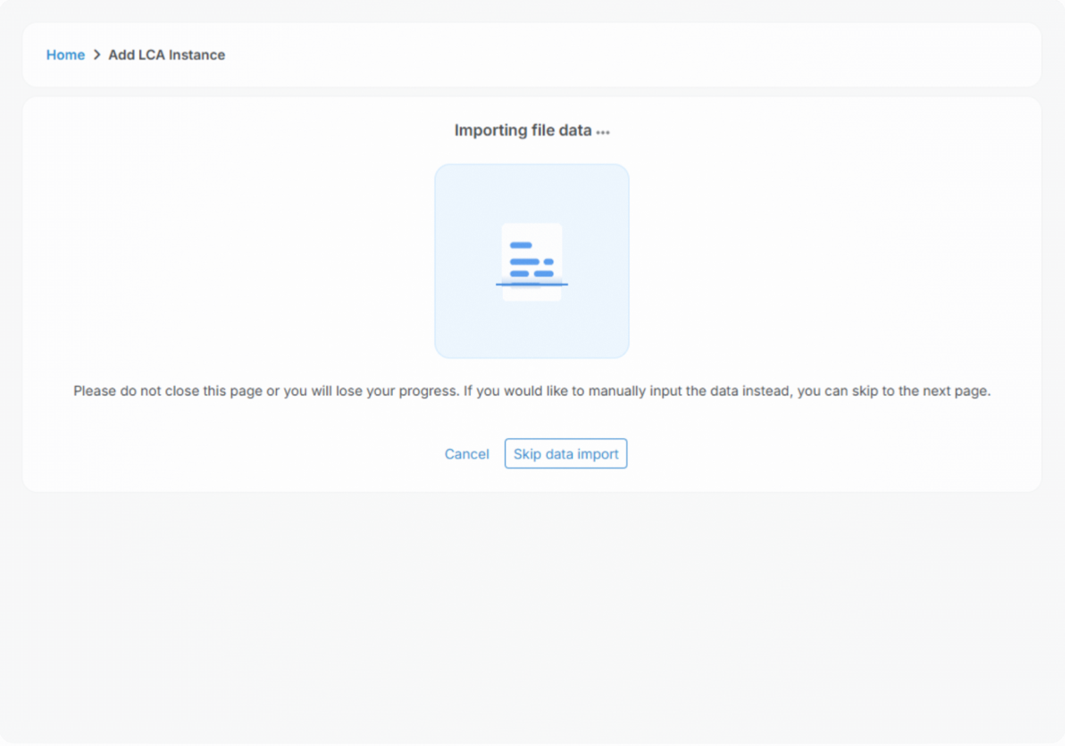 Product screen: creating records